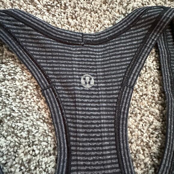 Lululemon gray and black striped Swiftly Tech tank top size 6 - Picture 7 of 11